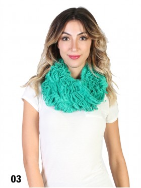 KNITTED RUFFLE LOOP