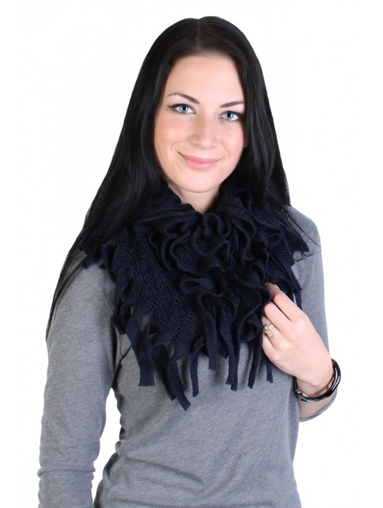 Ruffle Loop Winter Scarf