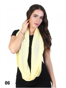 Plaid Pattern Loop Fashion Scarf