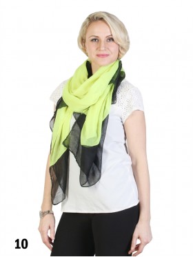 COLOUR BLOCK LINEN SCARF