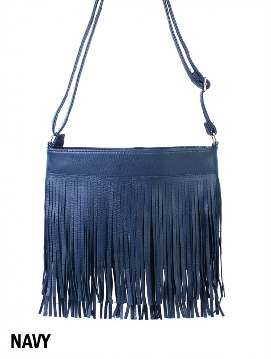 TASSELED CROSSBODY SATCHEL