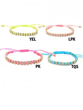 RHINESTONE ROPE BRACELET