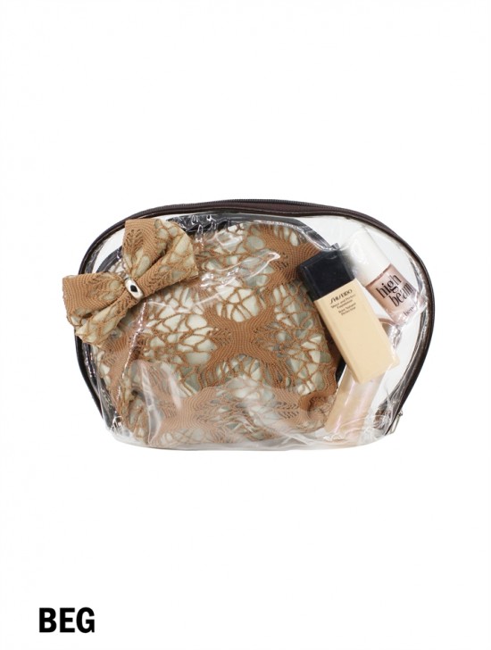 LACE COSMETIC BAG (2 PCS)