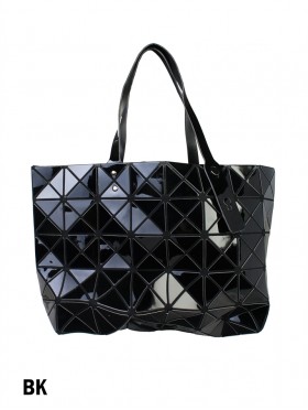 Lacquer Geometric Laser Shopper Tote Fashion Folding Shoulder Bag