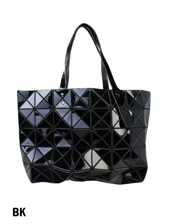 Lacquer Geometric Laser Shopper Tote Fashion Folding Shoulder Bag