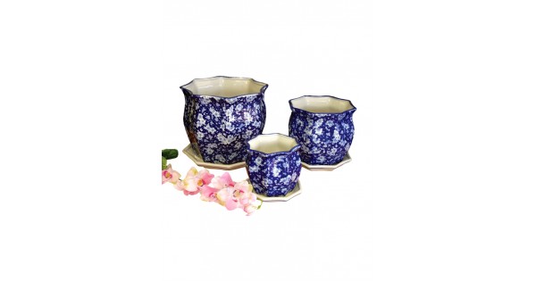 Flower Pots with Bases