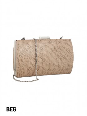 Sparkle Faux Leather Evening Clutch