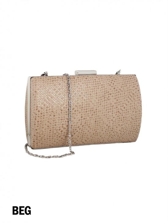 Sparkle Faux Leather Evening Clutch