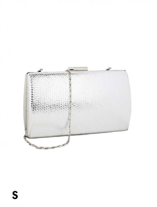 Sparkle Faux Leather Evening Clutch