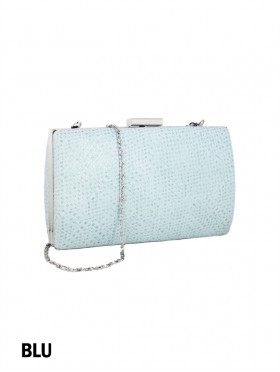 Sparkle Faux Leather Evening Clutch