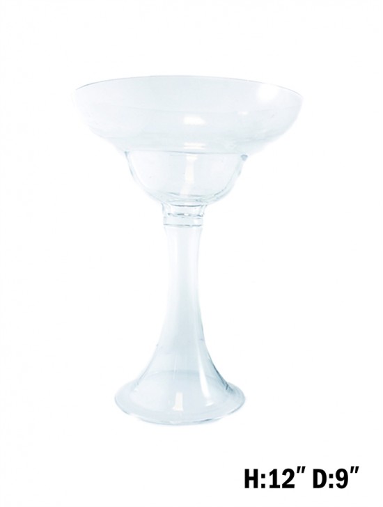 GOBLET STYLE GLASS VASE