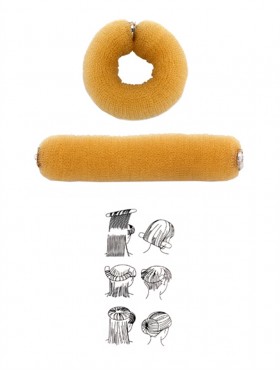 HAIR BUN MAKER WITH BUTTONS HAIR BUN MAKER WITH BUTTONS