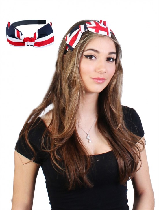 UNION JACK BOW HAIR BAND