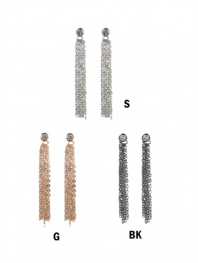 Rhinestone Multi-Strands Earrings