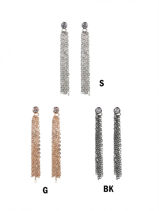 Rhinestone Multi-Strands Earrings