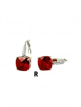 SQUARE RHINESTONE EARRINGS