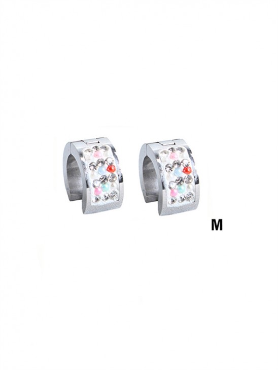 RHINESTONE SILVER CUFF EARRING