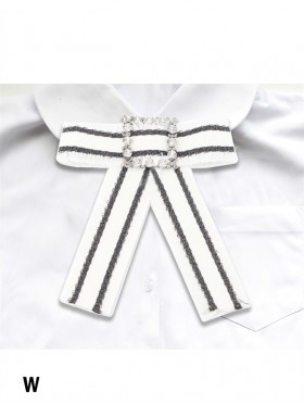 Grosgrain Stripe Bow Brooch
