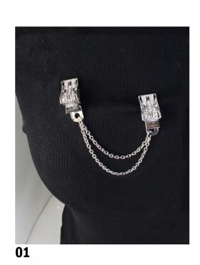 Clip on Rhinestone Brooch/Sweater Link