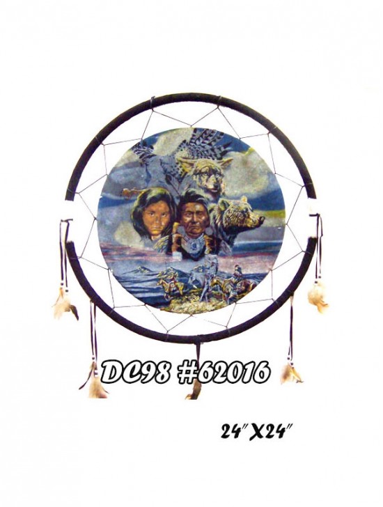 DREAM CATCHER HANGING FIXTURE FEATURING NATIVE ART
