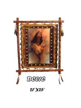 LARGE DREAM CATCHER FIXTURE FEATURING NATIVE ART