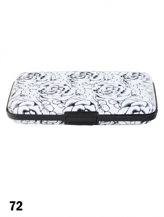 Flowers Print Credit Card Wallet