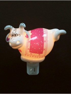 Porcelain Bull Night Light with Gift Box