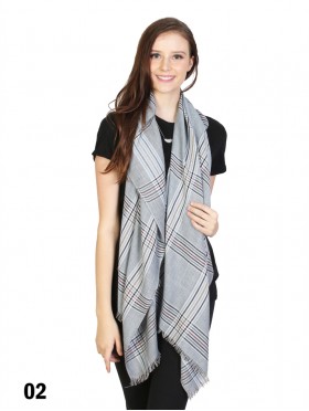 Shepherds Check Print Scarf