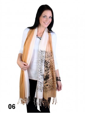 TIGER FACE GLITTER PASHMINA