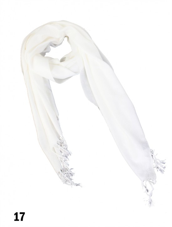 Solid Silk Blend Pashmina