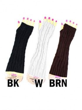 LONG FINGERLESS GLOVES