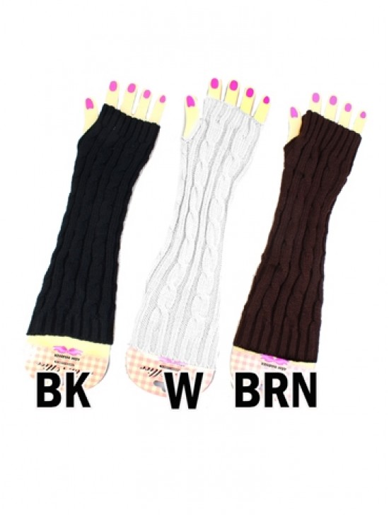 LONG FINGERLESS GLOVES