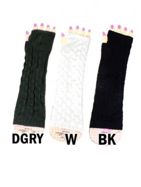 LONG FINGERLESS GLOVES