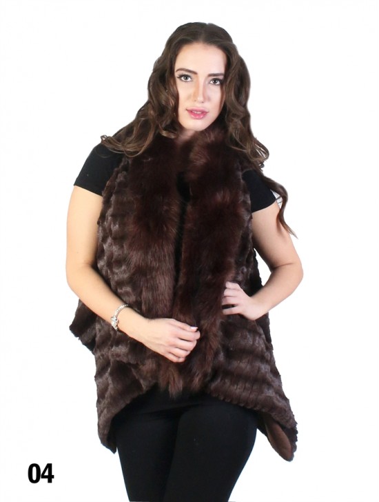 Premium Faux Fur Striped Vest