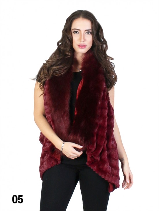 Premium Faux Fur Striped Vest