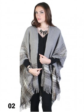 Plaid Plush Cape