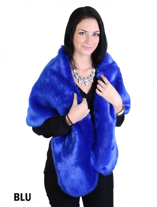 Classic Faux Fur Wrap W/ Clip